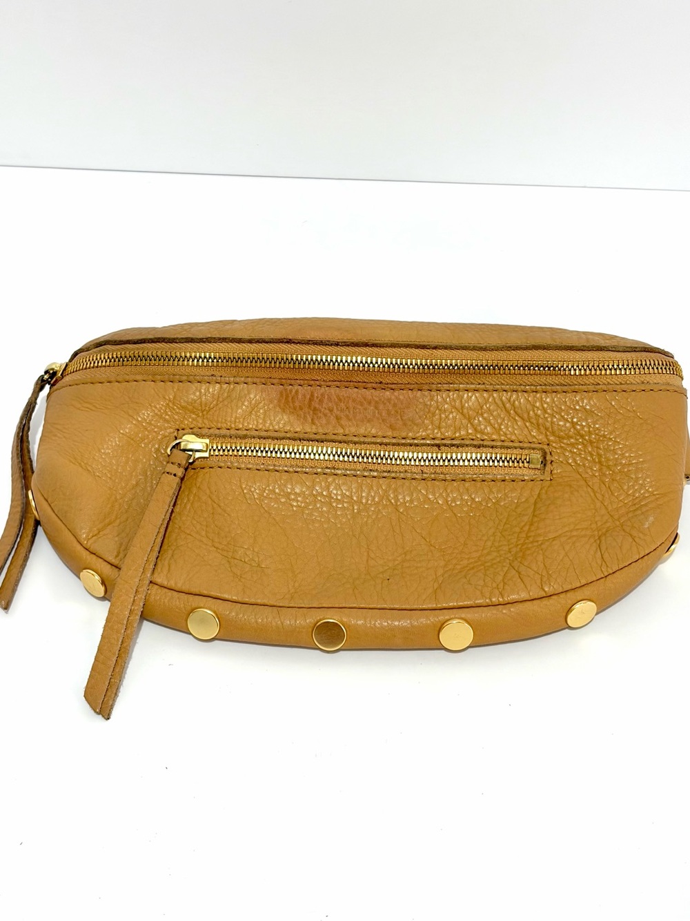 Hammitt Charles Medium Crossbody In Toast Tan With Brushed Gold Hardware